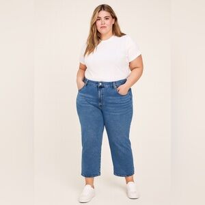 Levi Strauss Signature Women's Heritage High Rise Loose Crop Jeans